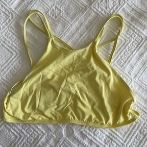 Frankies Bikinis Kaia Yellow Top